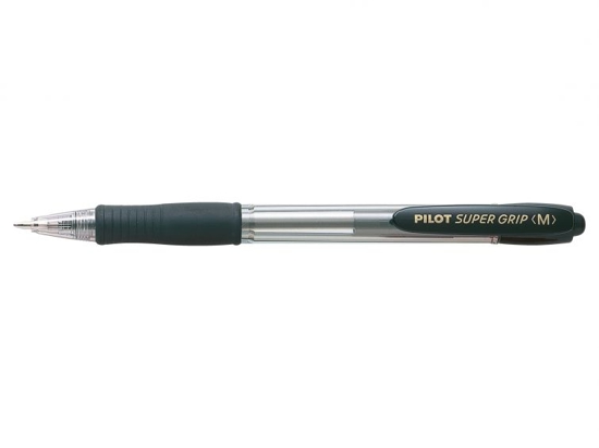 Εικόνα της PILOT ΣΤΥΛΟ SUPER GRIP MEDIUM 1.0mm ΜΑΥΡΟ