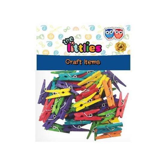 Picture of WOODEN PEGETS COLORED 45PCS 25mm THE LITTLIES