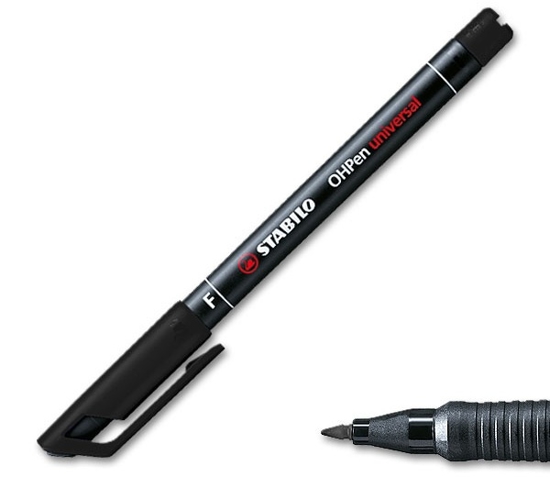 Picture of PERMANENT MARKER STABILO OHPen BLACK F