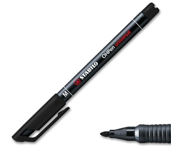 Picture of PERMANENT MARKER STABILO OHPen BLACK M