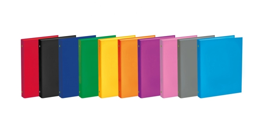 Picture of FOLDER P.P. (SCHOOL) A4 4 RINGS "O" VARIOUS COLOURS