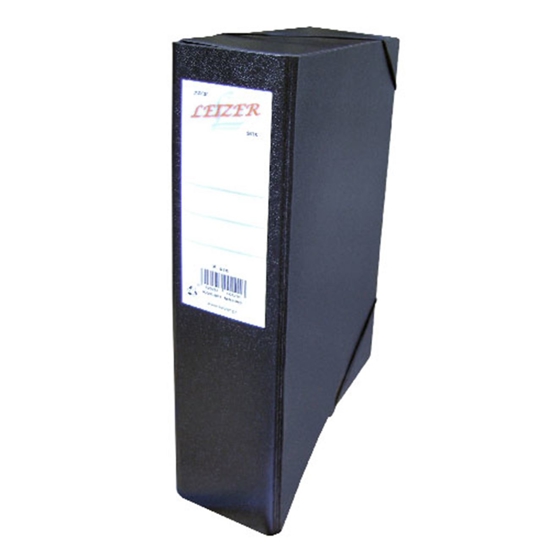 Picture of FILE BOX LEIZER FIBER WITH RUBBER 25X35 K8 BLACK