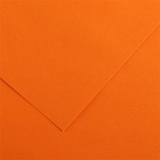 Picture of PAPER CANSON COLORLINE 50x70 220gr 09 ORANGE