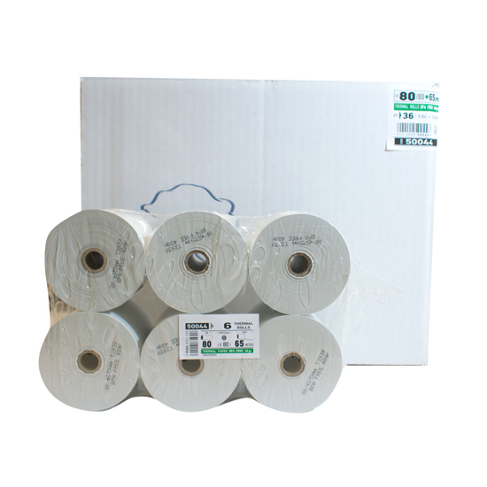 Picture of Thermal paper tape 80Χ80 65 METERS 48gr BPA FREE