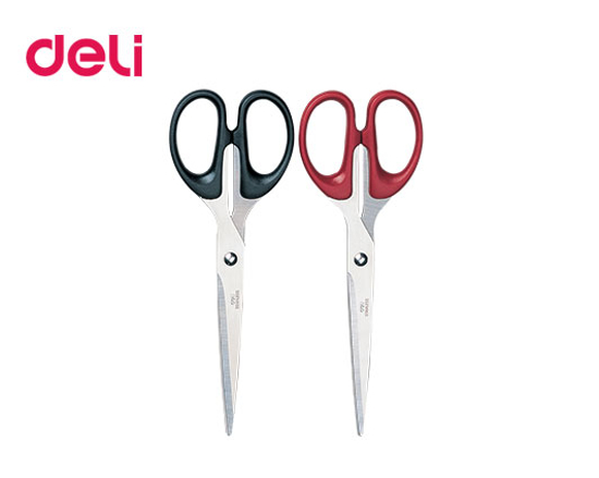 Picture of DELI OFFICE SCISSOR  7 '18cm 2 COLORS Black / Red