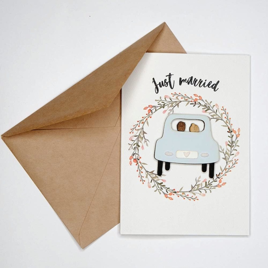 Picture of GREETING CARD "JUST MARRIED"