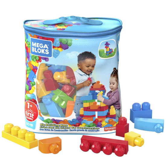 Picture of Mega Bloks First Builders BRICKS - Big Bag 60 PCS.