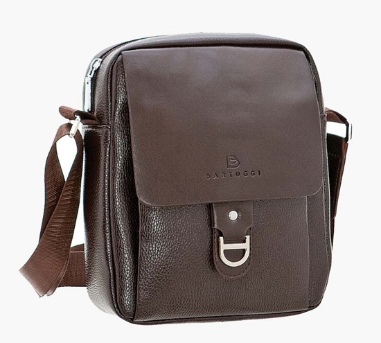Εικόνα της Bartuggi Ανδρική τσάντα ταχυδρόμου Καφέ- 83-718-110629