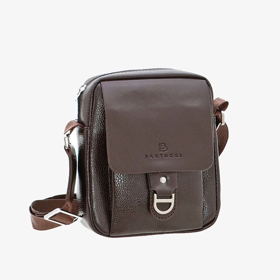 Εικόνα της Bartuggi Ανδρική τσάντα ταχυδρόμου Καφέ- 83-718-110628