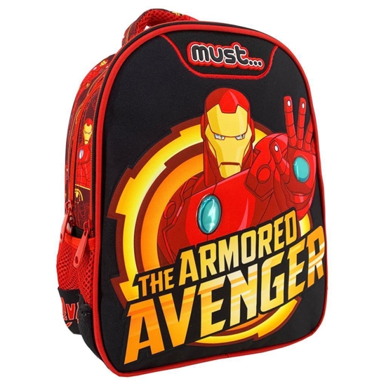 Picture of SCHOOL BACKPACK TODDLER AVENGERS IRON MAN MUST 2 POCKETS