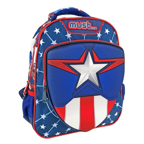 Picture of SCHOOL BACKPACK TODDLER AVENGERS CAPTAIN AMERICA MUST 2 POCKETS
