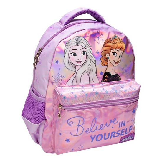 Εικόνα της ΣΧΟΛΙΚΗ ΤΣΑΝΤΑ ΠΛΑΤΗΣ ΝΗΠΙΟΥ DISNEY FROZEN BELIEVE IN YOURSELF MUST 2 ΘΗΚΕΣ