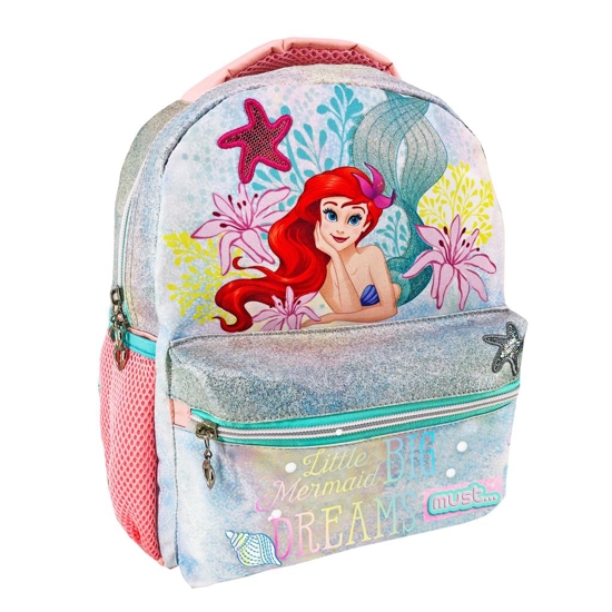 Picture of SCHOOL BACKPACK TODDLER DISNEY PRINCESS LITTLE MERMAID MUST 2 POCKETS