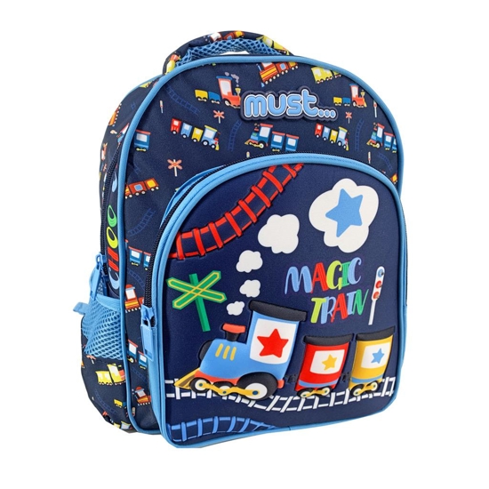 Picture of SCHOOL BACKPACK TODDLER MUST MAGIC TRAIN 3D SOFT 2 POCKETS
