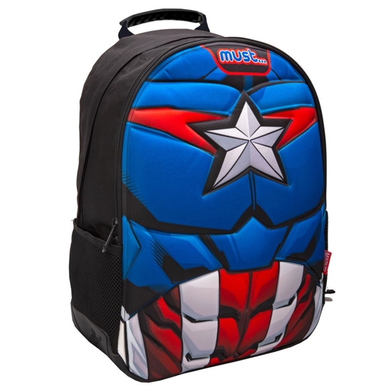 Picture of PRIMARY SCHOOL BACKPACK AVENGERS CAPTAIN AMERICA MUST 3 CASES