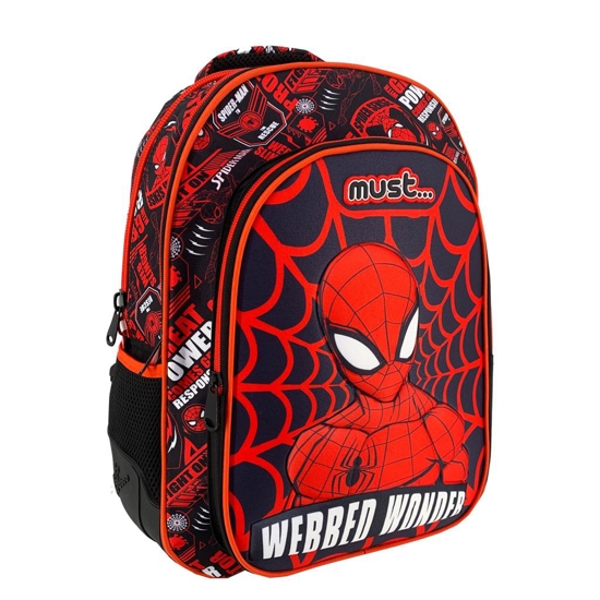 Picture of PRIMARY SCHOOL BACKPACK SPIDERMAN WEBBED WONDER MUST 3 CASES