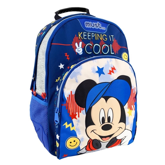 Picture of PRIMARY SCHOOL BACKPACK DISNEY MICKEY MOUSE KEEPING IT COOL MUST 3 CASES