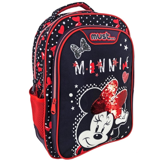 Picture of PRIMARY SCHOOL BACKPACK DISNEY MINNIE MOUSE CUTE IS A LIFESTYLE MUST GLOW IN THE DARK 3 CASES