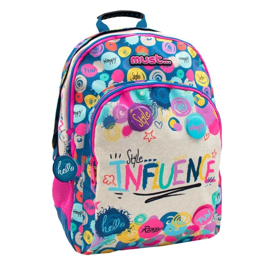 Picture of PRIMARY SCHOOL BACKPACK MUST ENERGY INFLUENCE 3 CASES