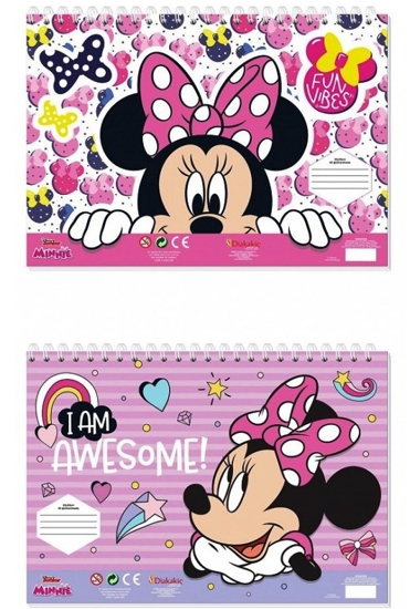 Picture of PAINTING BLOCK MINNIE 23X33 40 SHEETS STICKERS-STENCIL- 2 COLORING PAGES 2 DESIGNS