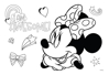 Picture of PAINTING BLOCK MINNIE 23X33 40 SHEETS STICKERS-STENCIL- 2 COLORING PAGES 2 DESIGNS