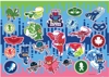 Picture of PAINTING BLOCK PJ MASKS 23X33 40 SHEETS STICKERS-STENCIL- 2 COLORING PAGES 2 DESIGNS