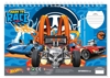 Picture of PAINTING BLOCK HOT WHEELS 23X33 40 SHEETS STICKERS-STENCIL- 2 COLORING PAGES 2 DESIGNS