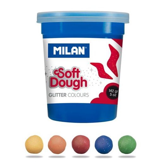 Picture of SOFT DOUGH GLITTER COLOR OF 142GR MILAN YELLOW