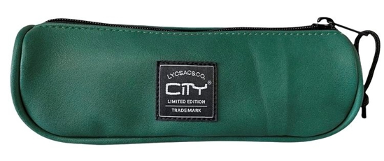 Picture of PENCIL CASE CITY ECLAIR LEATHERLIKE 27999 GREEN 1zip