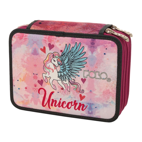 Picture of PENCIL CASE ROLLING TRIPLE UNICORN 937016-8120