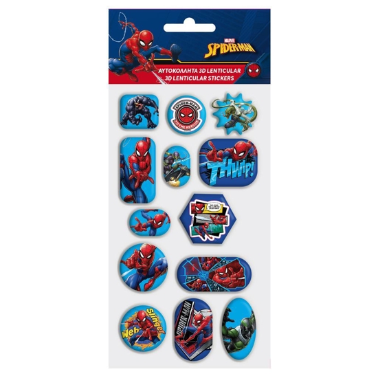 Picture of STICKERS 3D LENTICULAR 10X22 SPIDERMAN