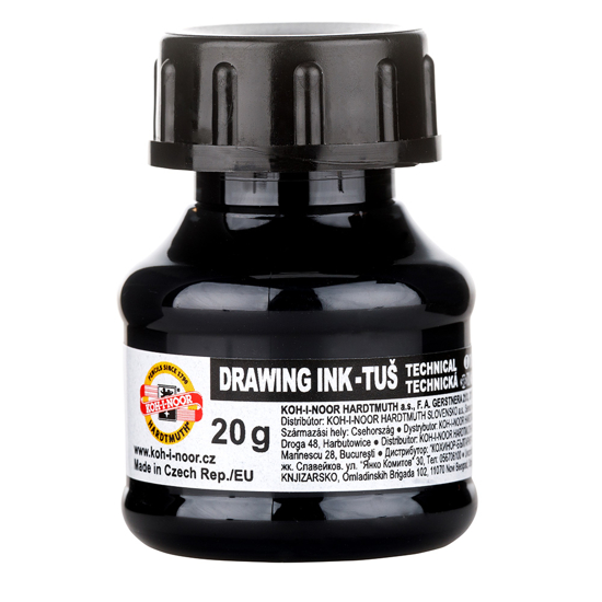 Picture of BLACK INDIAN INK 20 GR Koh-I-Noor