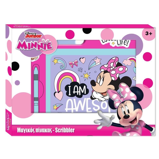 Εικόνα της ΜΑΓΙΚΟΣ ΠΙΝΑΚΑΣ ΓΡΑΨΕ ΣΒΗΣΕ MINNIE 38X28X3CM