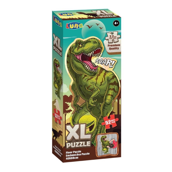 Picture of FLOOR PUZZLE XL 40X88CM 52PCS DINOSAUR LUNA