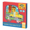 Picture of MAGNETIC PUZZLE ANIMALS IN THE CITY 18X18X1.3CM 60PCS LUNA 3+