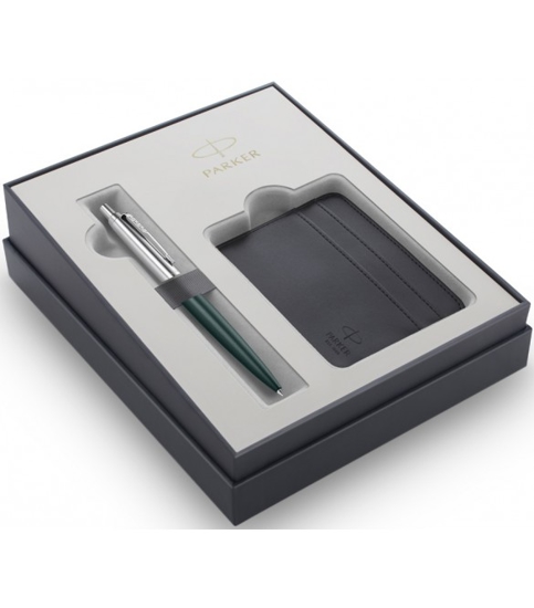 Picture of GIFT SET PARKER BALLPEN JOTTER XL MATTE GREEN CT + CARD CASE