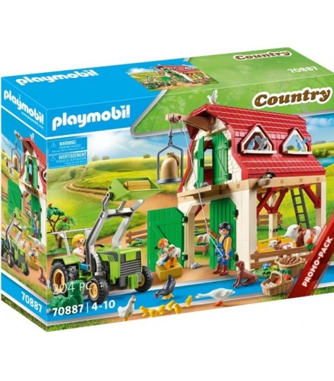 Picture of PLAYMOBIL Farm with animals and tractor 70887