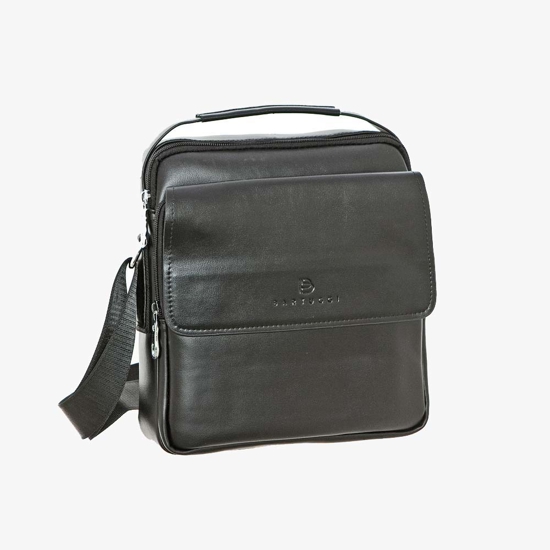 Εικόνα της Bartuggi Δερμάτινη τσάντα ταχυδρόμου Μαύρο 718-110608