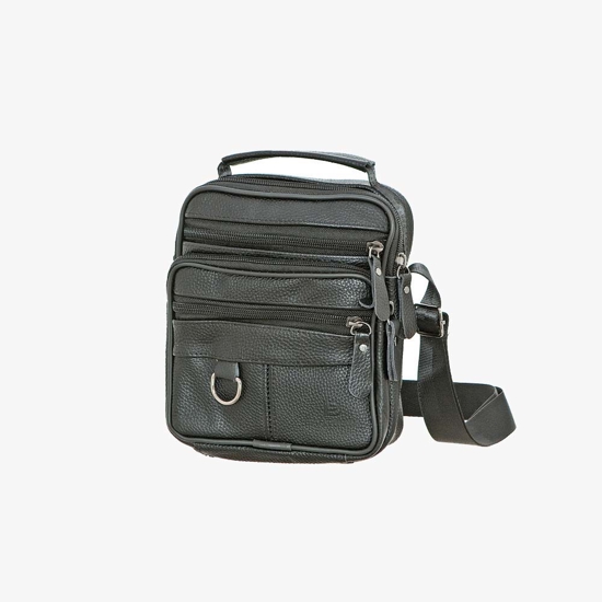 Εικόνα της Bartuggi Δερμάτινη τσάντα ταχυδρόμου Μαύρο 718-110632
