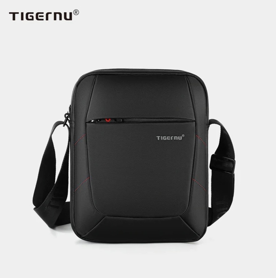 Εικόνα της Tigernu Ανδρική τσάντα ταχυδρόμου Μαύρο 1-5108