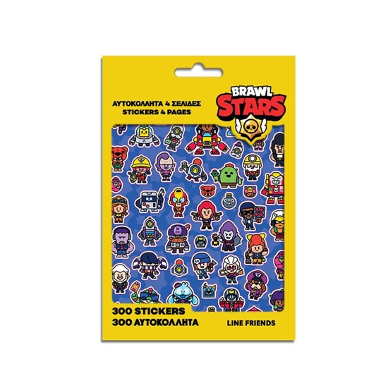 Picture of BRAWL STARS STICKERS BLOCK OF 300 PCS., 14.5X21.5 CM.