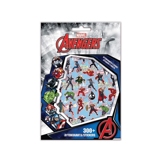 Picture of AVENGERS STICKERS BLOCK 300 PCS., 14.5X21.5 CM.