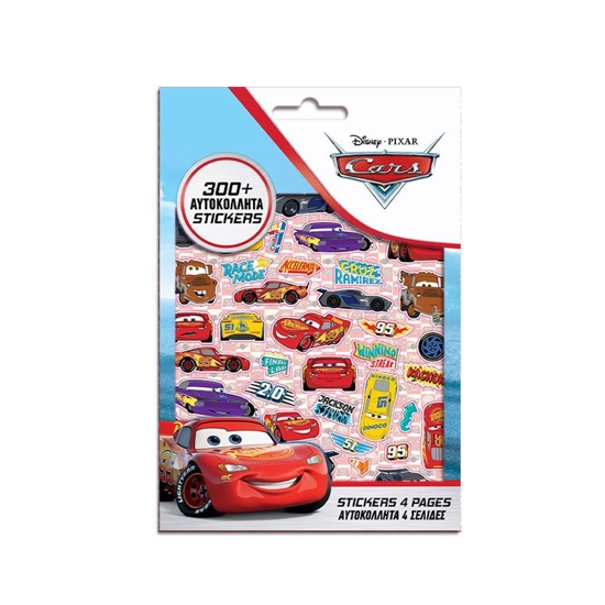 Picture of DISNEY CARS STICKERS BLOCK OF 300 PCS., 14.5X21.5 CM.