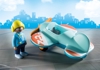 Picture of PLAYMOBIL Pilot with airplane 1.2.3 71159