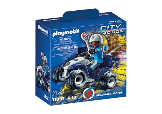 Picture of PLAYMOBIL Policeman with quad bike 4x4 71092