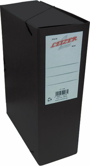 Picture of LEIZER FIBER ARCHIVE BOX WITH RUBBER 25X35 K11 BLACK
