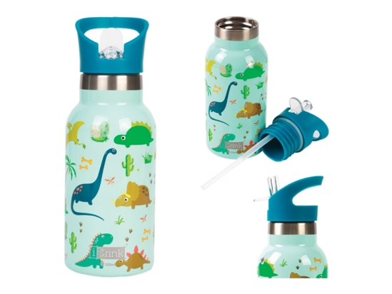 Picture of CANTEEN i DRINK ID0503 THERM BOTTLE 350ml DINO