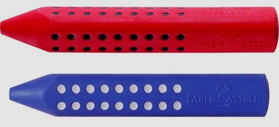 Picture of ERASER GRIP RED/BLUE