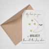 Picture of GREETING CARD "MY LOVE FOR YOU IS BRIGHTER THAN ALL THE STARS ABOVE"