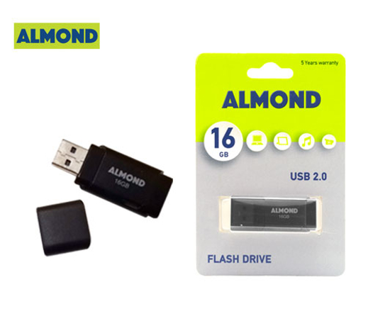 Εικόνα της ALMOND FLASH DRIVE USB 16GB PRIME ΜΑΥΡΟ